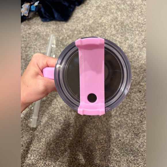 NEW Purple iridescent tumbler with handle - Picture 4 of 4